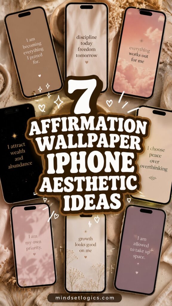 7 Affirmation Wallpaper iPhone Aesthetic Ideas